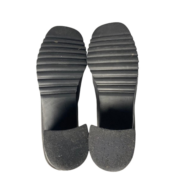 Valerie Stevens Womens Black Chunky Heel Slip-On Shoes Size 8M - Picture 8 of 8